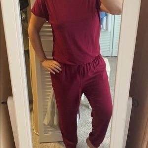 Maroon Romper